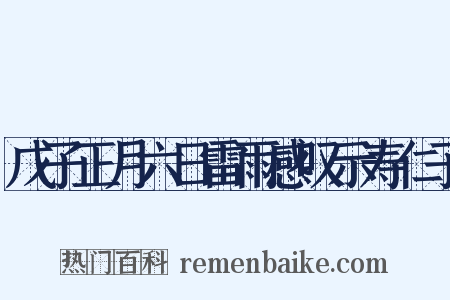戊子正月六日雷雨感叹示寿仁子是什么意思的图片